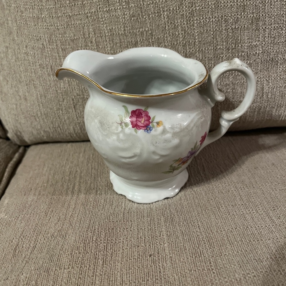 Wawel China Made in Poland Creamer 3 1/2" x 5 1/2" Vintage Tea